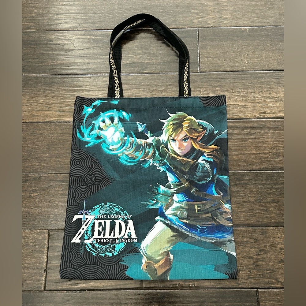 Nintendo The Legend Of Zelda Tear Of The Kingdom Canvas Tote Bag Official NEW